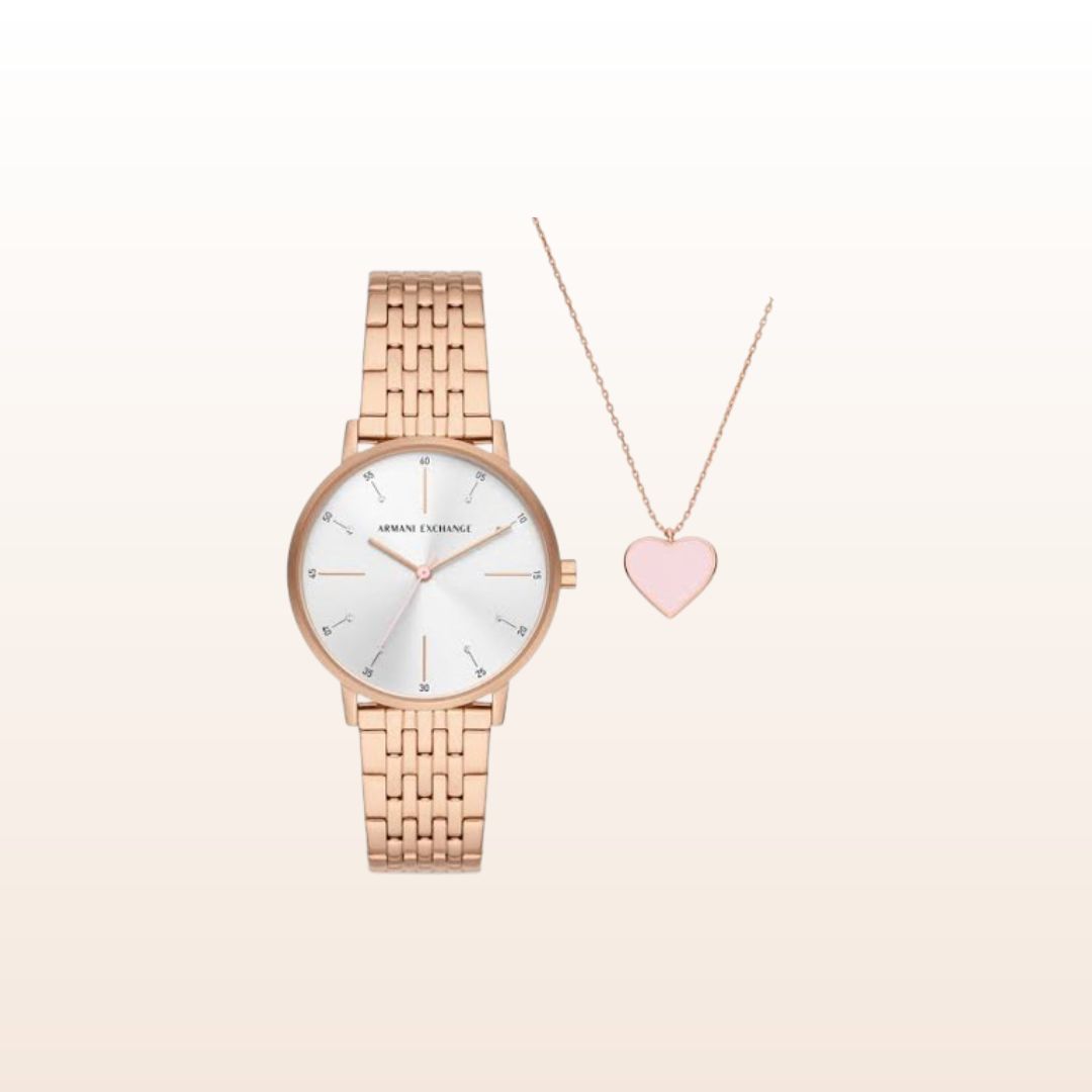 Armani Exchange Rose Gold-Tone Watch