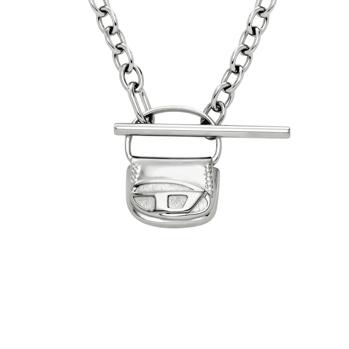 Diesel Silver Tone Necklace DX1593040 DX1593040