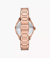 Gilmore Three-Hand Date Rose Gold-Tone Stainless Steel Watch ES5394