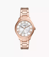 Gilmore Three-Hand Date Rose Gold-Tone Stainless Steel Watch ES5394