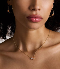 Hazel Toi Et Moi Gold-Tone Brass Hoop Earrings JOA00962710