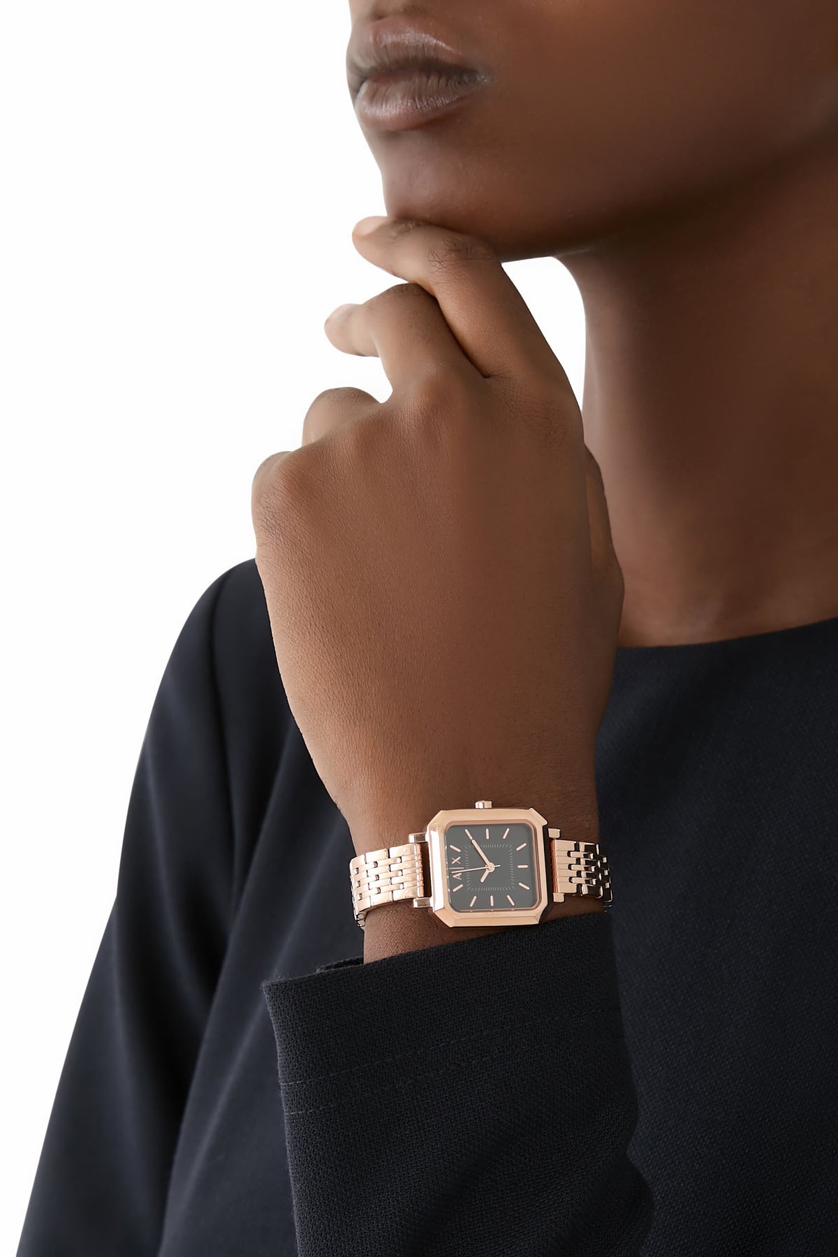 Armani Exchange Square Gold Watch for Men | Shop Original AX