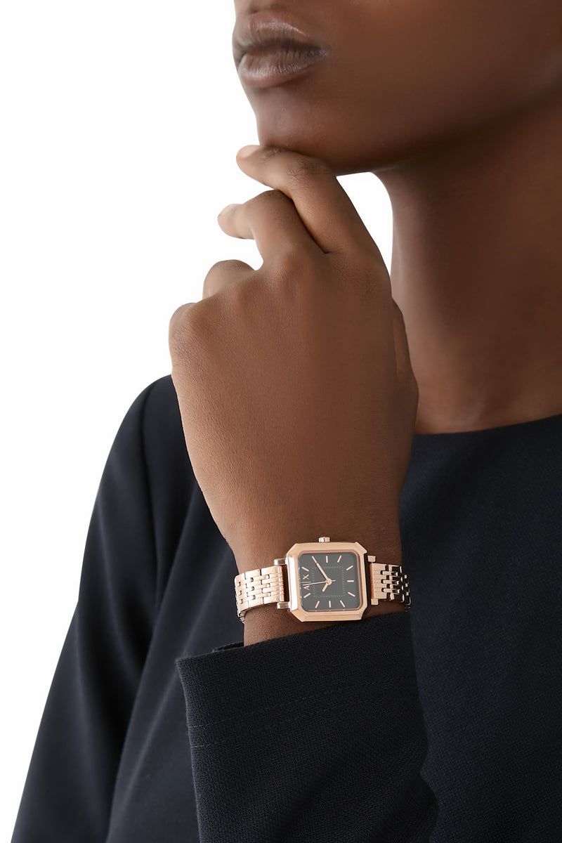 Armani Exchange Square Gold Watch for Men | Shop Original AX