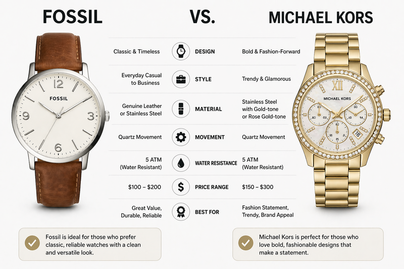 Fossil vs Michael Kors: Which Watch Should You Buy in Ghana for Style and Confidence?