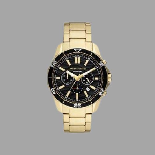 Armani Exchange Gold-Tone Stainless Steel Watch 