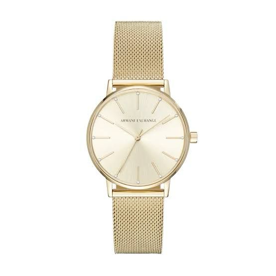 Armani Exchange Three-Hand Gold-Tone Watch 