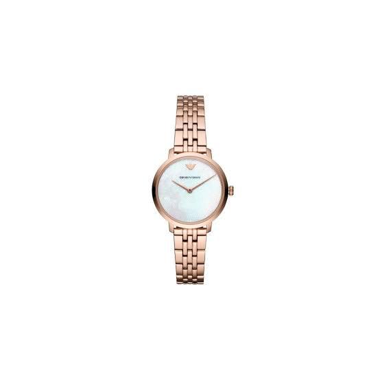 Emporio Armani Ladies Rose Gold Watch 