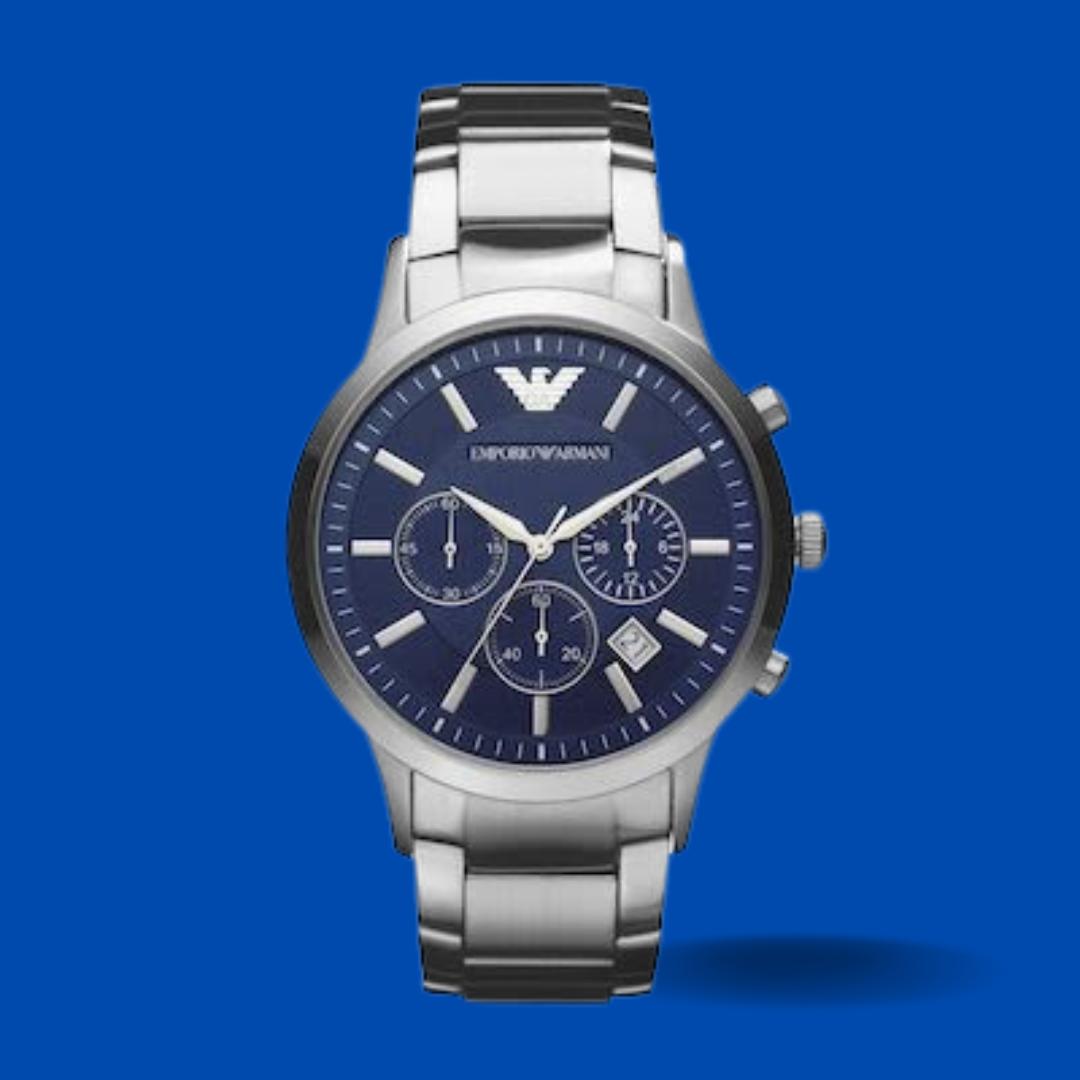 Emporio Armani Luigi Watch in Blue