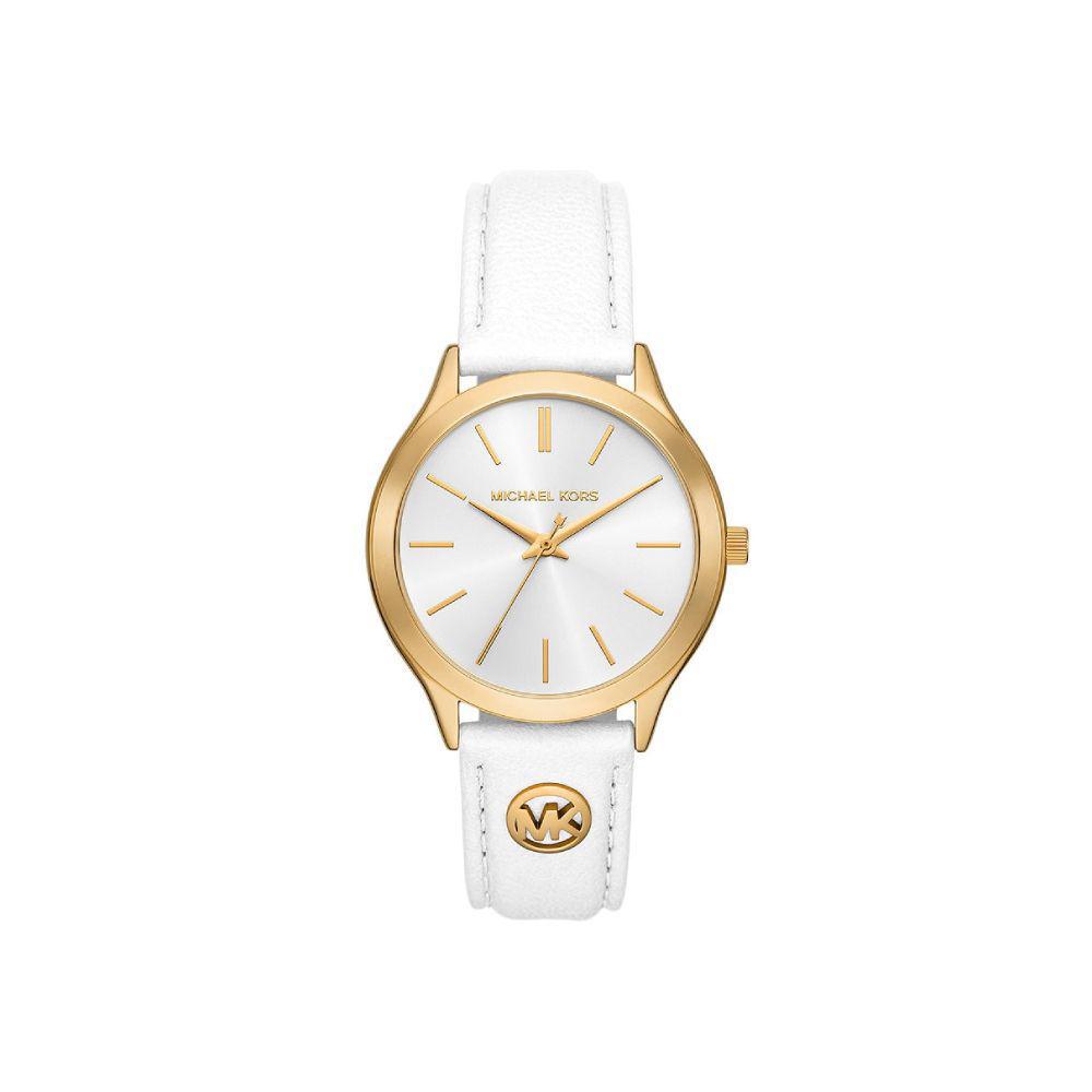 Michael Kors SLIM RUNWAY White Leather Watch