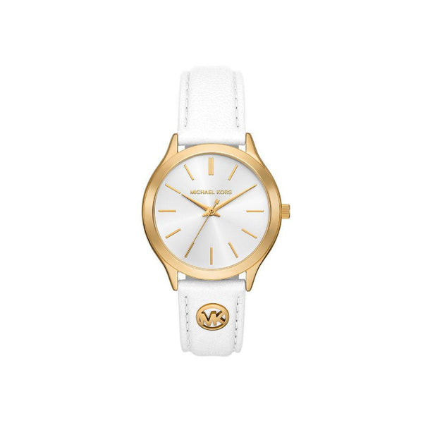 Michael Kors SLIM RUNWAY White Leather Watch