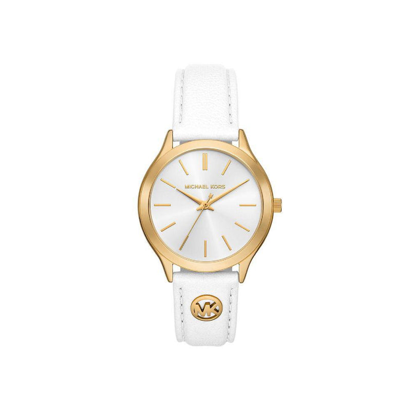 Michael Kors SLIM RUNWAY White Leather Watch