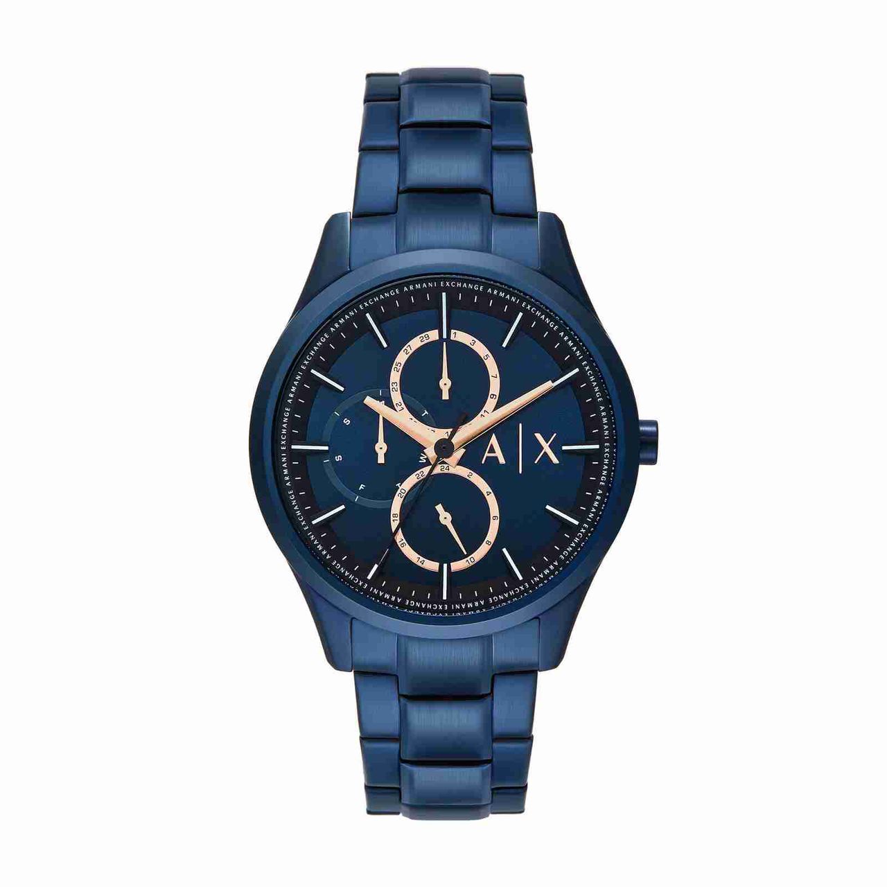 Armani Exchange Chronograph Blue Stainless Steel Watch for Men