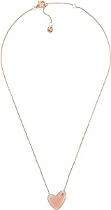 SKJ1803791 - Skagen Women's Sofie Sea Glass Pink Heart-Shaped Pendant Necklace, SKJ1803791 - Rose Gold