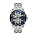 Relic by Fossil Men's Lewis Silver Stainless Steel Sport Automatic Bracelet Watch with Skeleton Dial  ZR77337