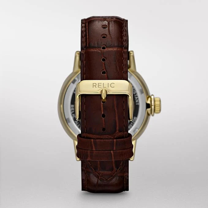 Relic Men's ZR77241 Analog Automatic Brown Watch ZR77241 ZR77241