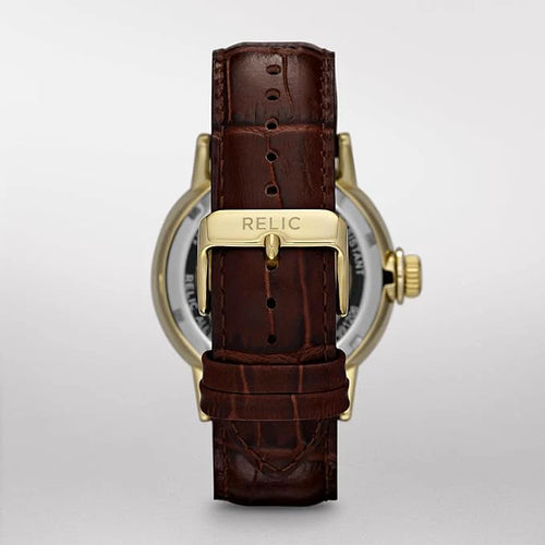 Relic Men's ZR77241 Analog Automatic Brown Watch ZR77241 ZR77241