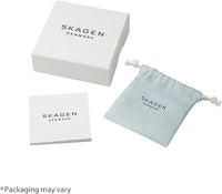 SKJ1805710 - Skagen Women's Sea Glass Silver, Rose Gold or Gold Tone Stainless Steel Stud Earrings