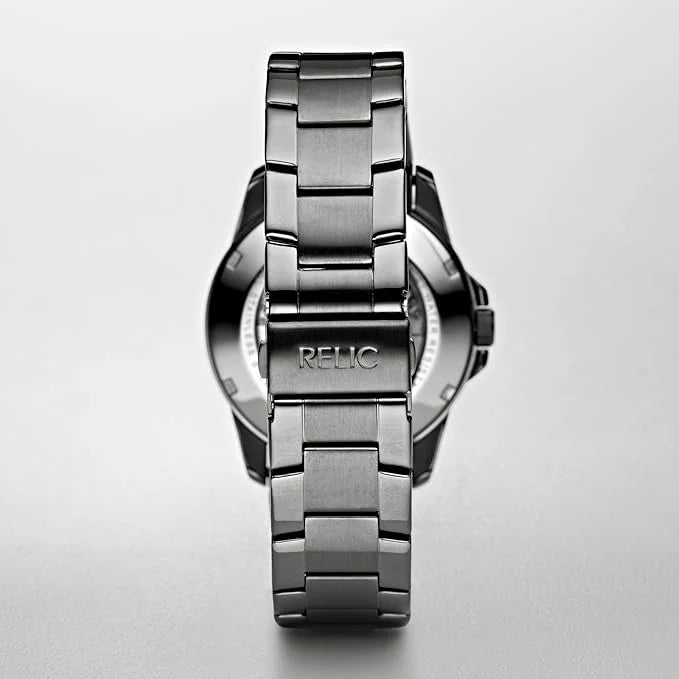 Relic Men's Brennan Gunmetal Automatic Watch ZR11853