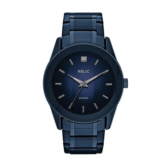 Relic by Fossil Men's Rylan Quartz Stainless Steel Diamond Accent Dress Watch ZR77281