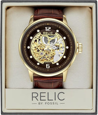 Relic Men's ZR77241 Analog Automatic Brown Watch ZR77241 ZR77241