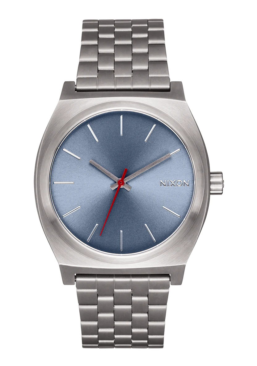 Time Teller Watch | Light Gunmetal / Dusty Blue - Nixon A0455160-00