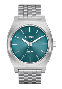 Time Teller Solar Watch | Silver / Dusty Blue Sunray A13695161-00