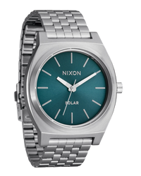 Time Teller Solar Watch | Silver / Dusty Blue Sunray A13695161-00