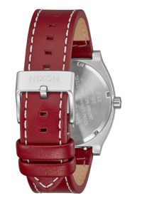Time Teller Leather Watch | Silver / Egret / Cranberry A13735197-00