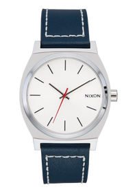 Time Teller Leather Watch | Silver / Cloud / Indigo A13735247-00