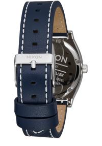 Time Teller Leather Watch | Silver / Cloud / Indigo A13735247-00