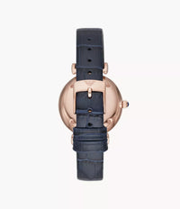 AR11424 Emporio Armani Two-Hand Blue Leather Watch