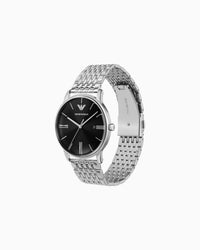 Three-Hand Date Stainless Steel Watch AR11600