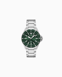 World Explorer Solar-Powered Three-Hand Stainless Steel Watch AR11698