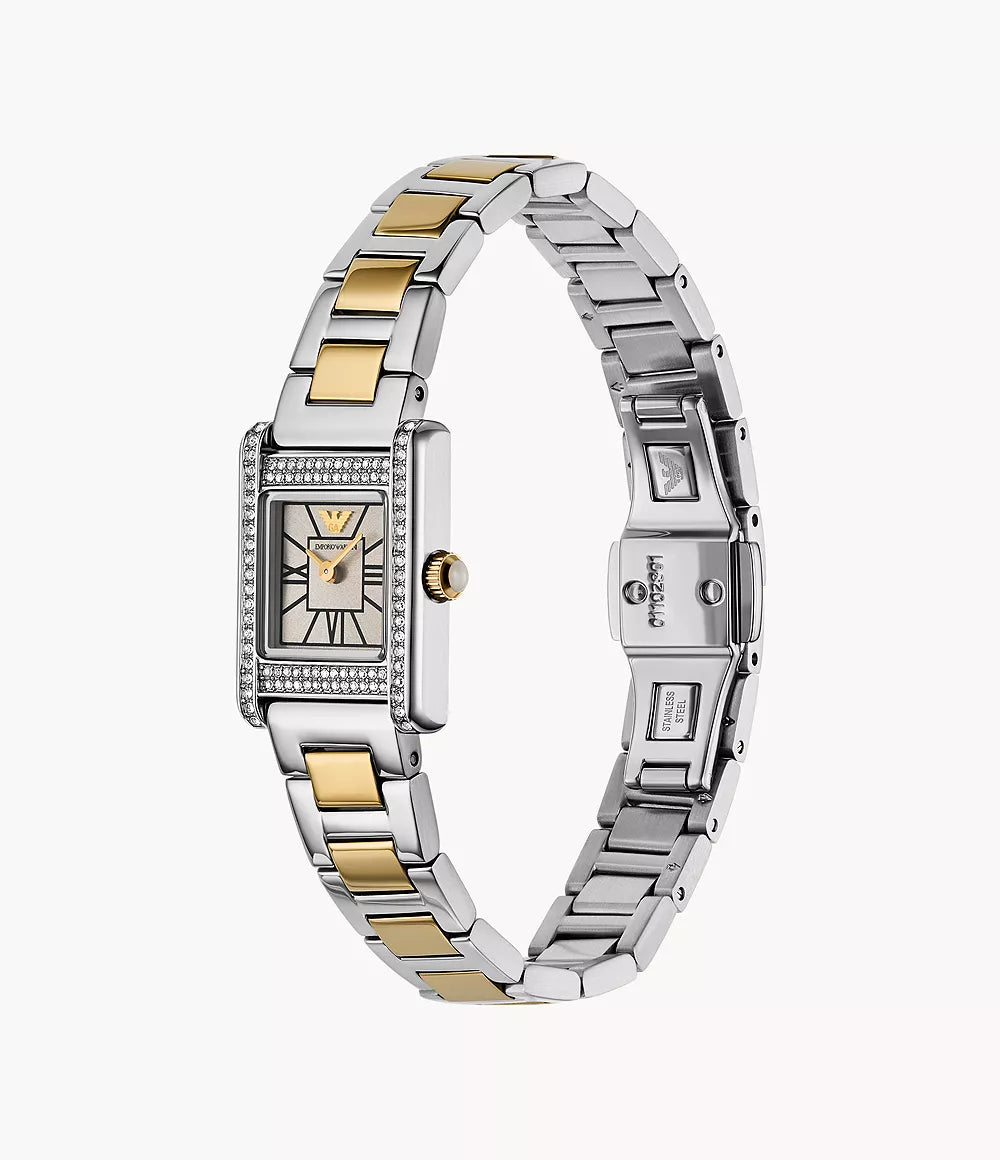 AR11704 Emporio Armani Two-Hand Gold-Tone Stainless Steel Watch