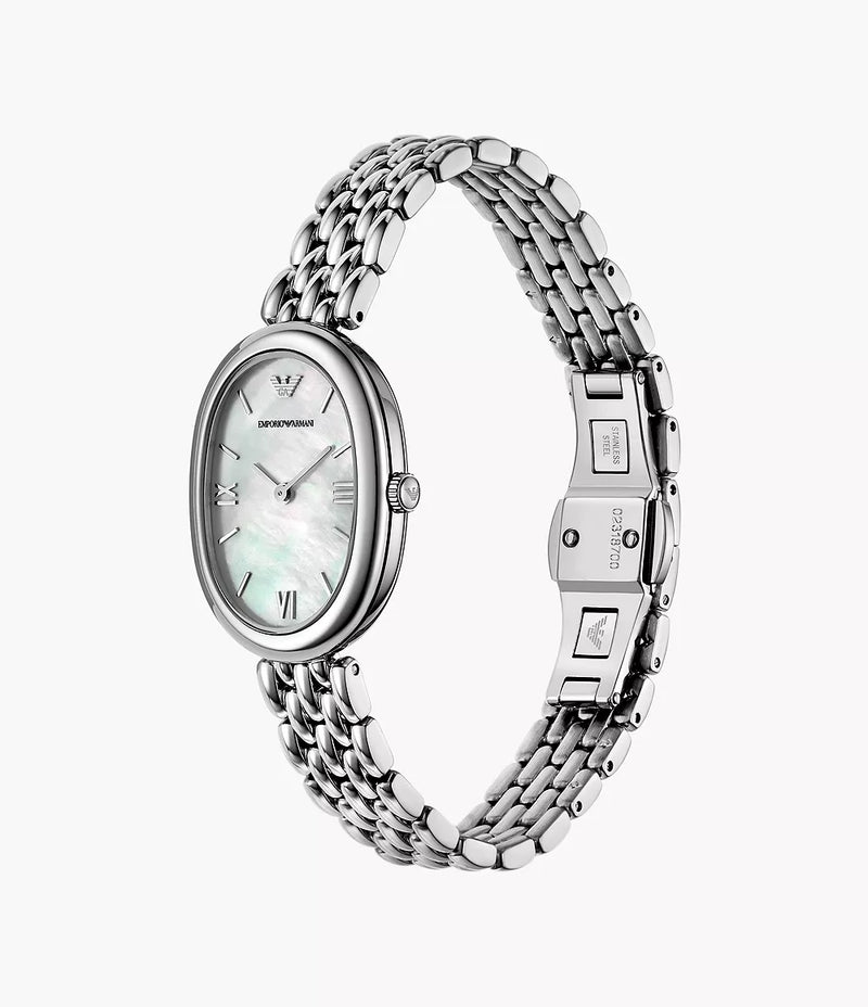 Emporio Armani Two-Hand Stainless Steel Watch AR11706