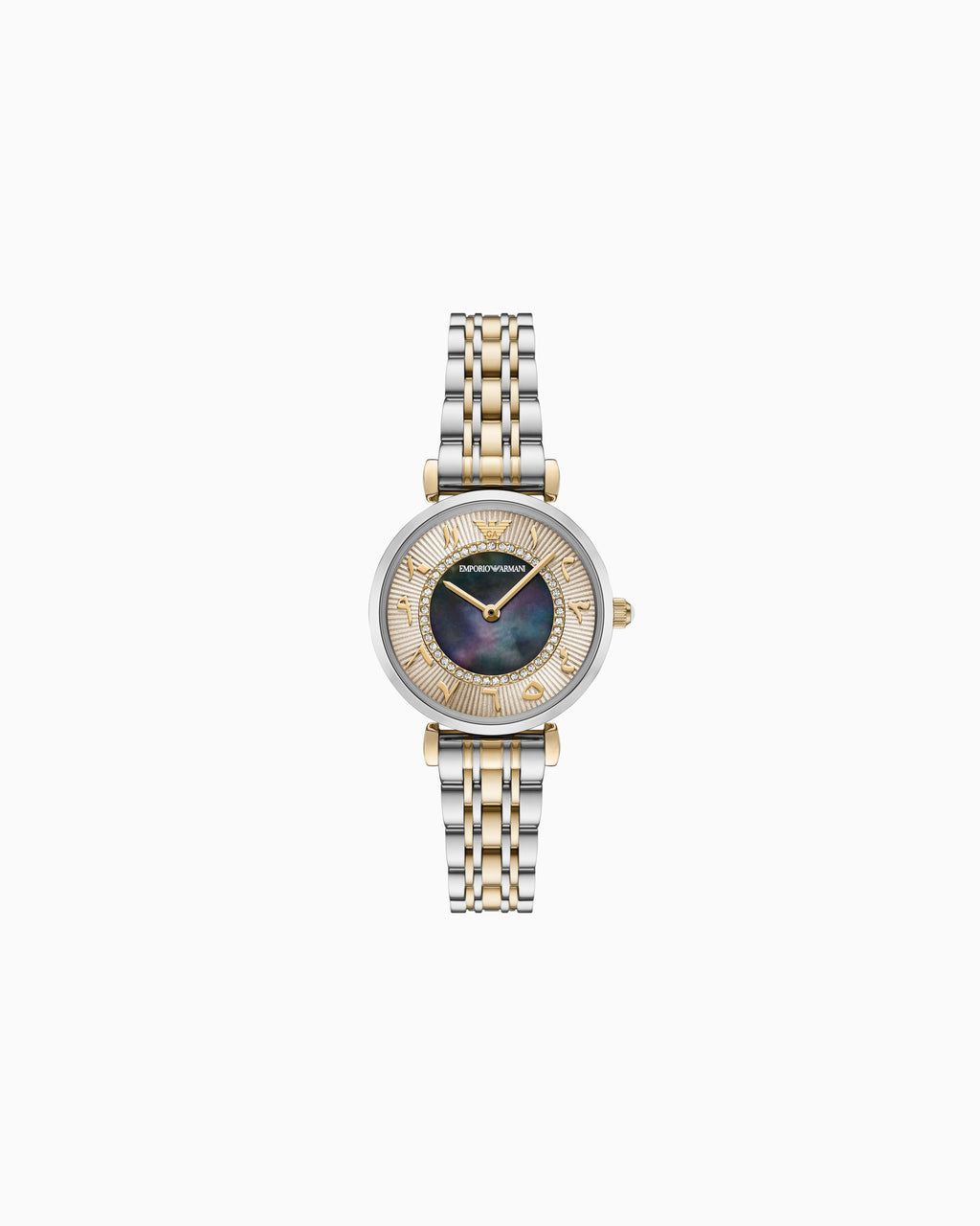 Two-Hand Two-Tone Stainless Steel Watch AR11719