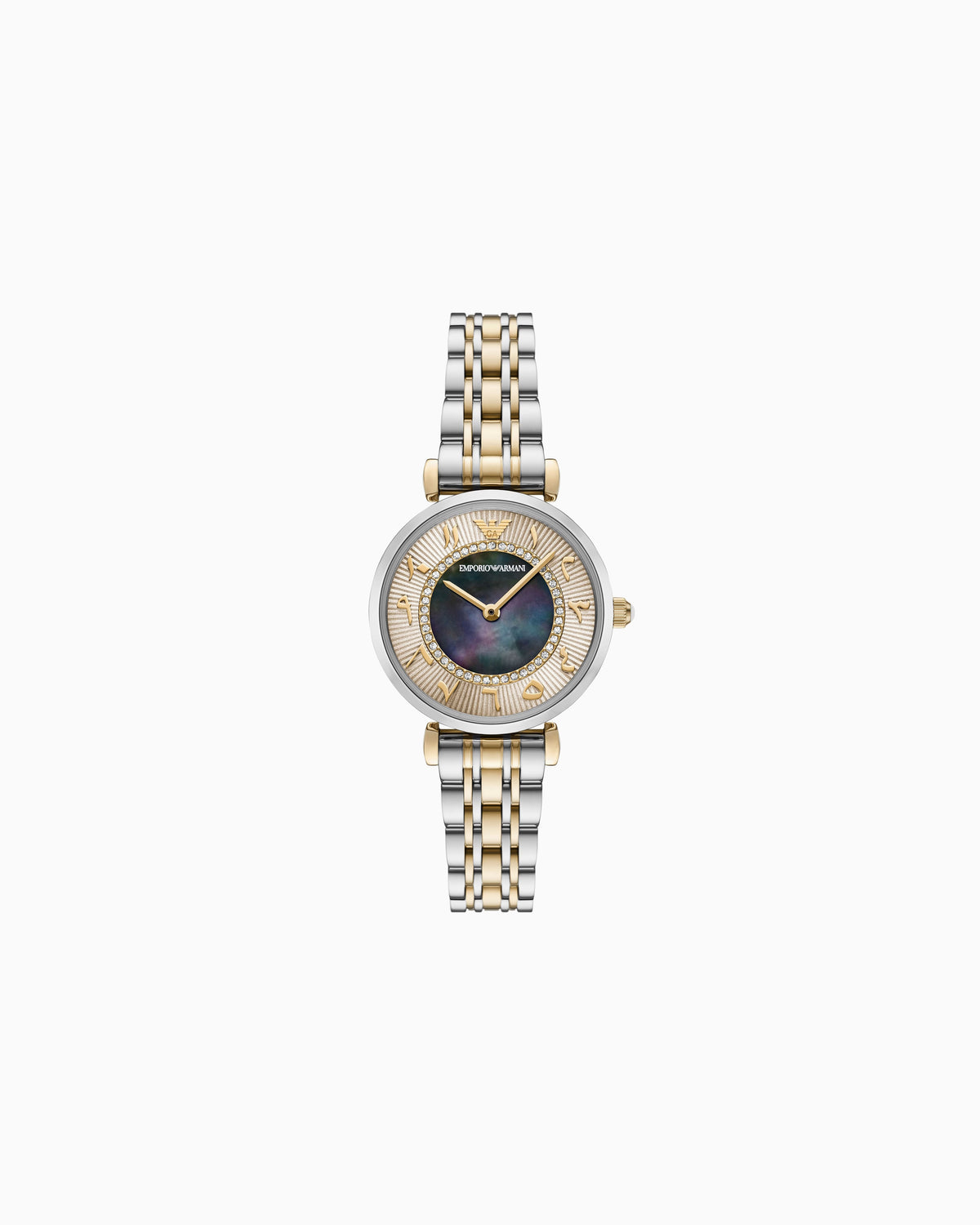 Two-Hand Two-Tone Stainless Steel Watch AR11719