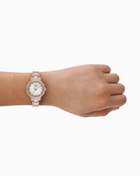 Three-Hand Nude Ceramic Watch AR70018