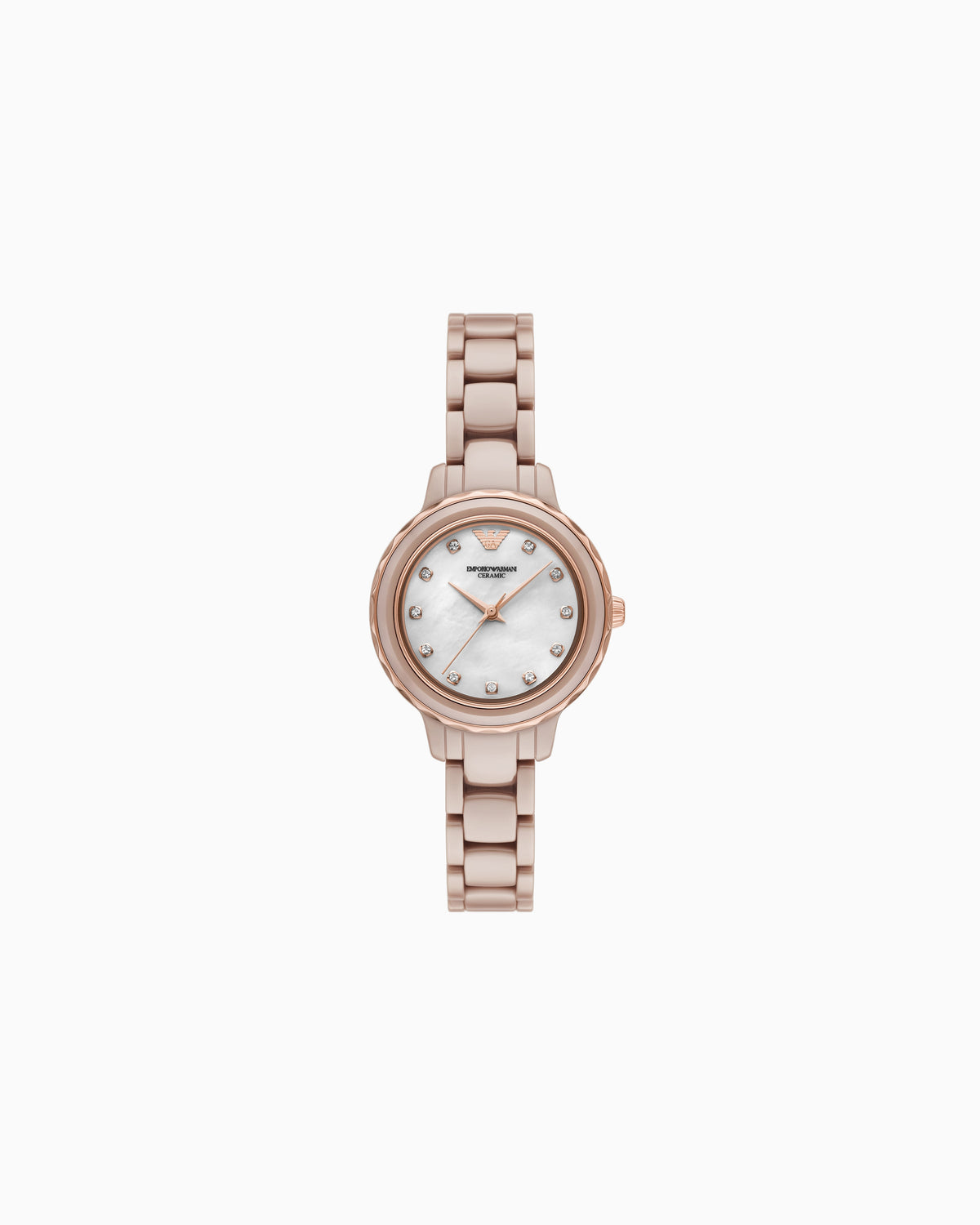 Three-Hand Nude Ceramic Watch AR70018