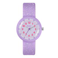 Tikkers Purple Glitter Strap Watch ATK1102