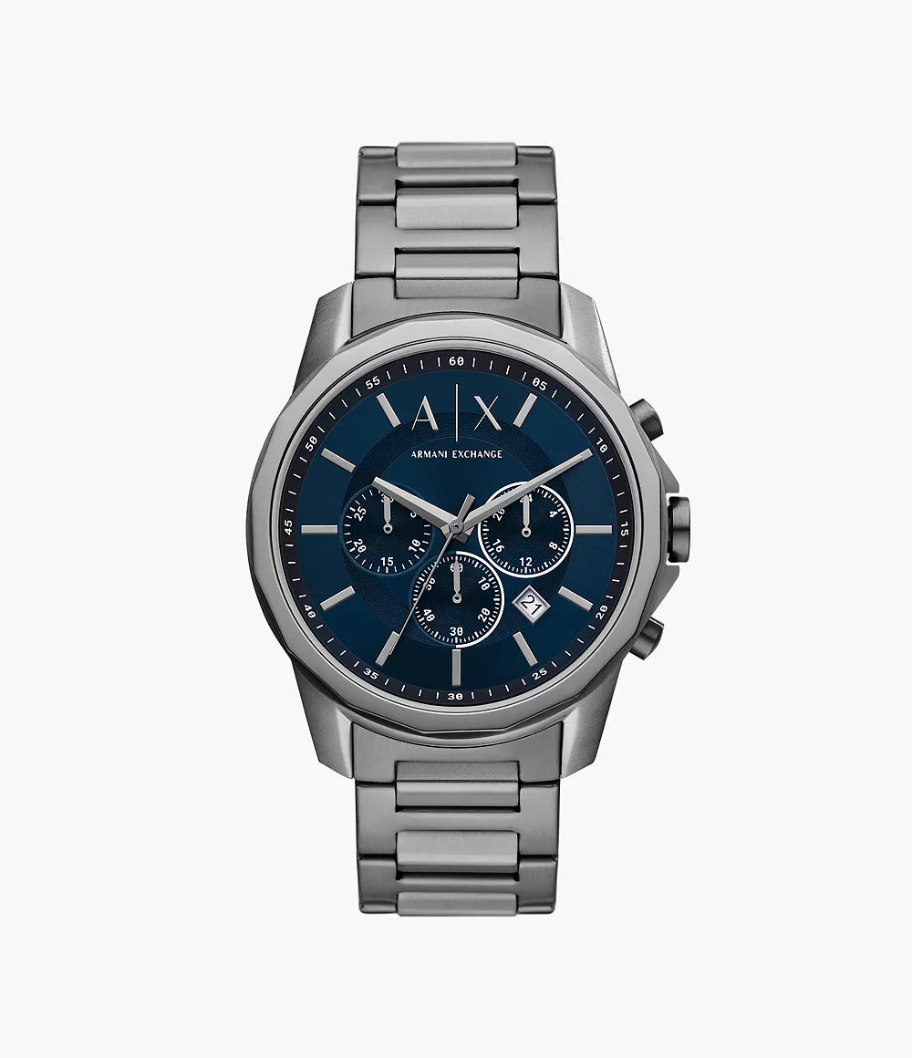 AX1731 - Armani Exchange Chronograph Gunmetal Stainless Steel Watch