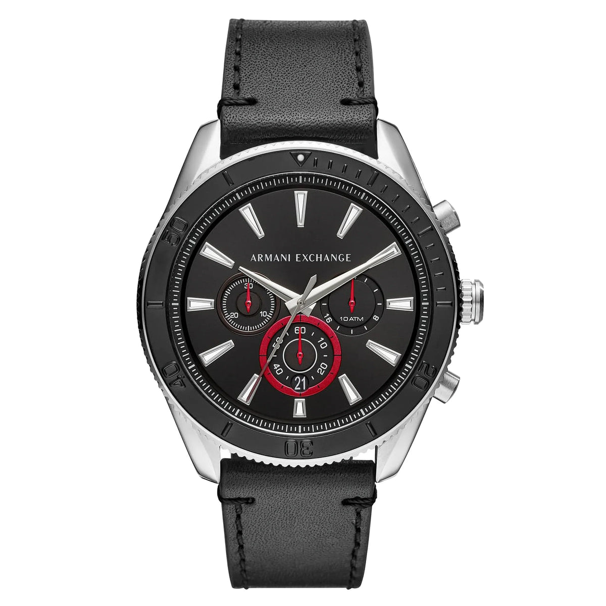 AX1817 - Armani Exchange Stainless Steel Black Strap Watch