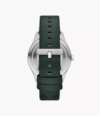 Armani Exchange Multifunction Green Leather Watch AX1883