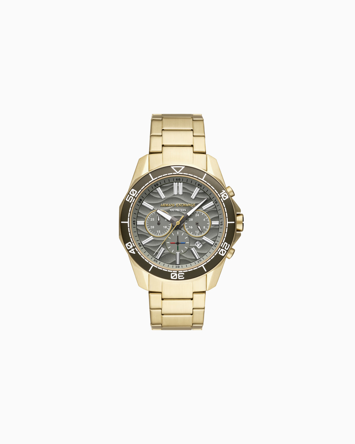 Chronograph Gold-Tone Stainless Steel Watch AX2863