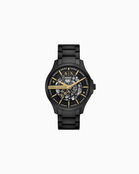 Automatic Black Stainless Steel Watch AX2463