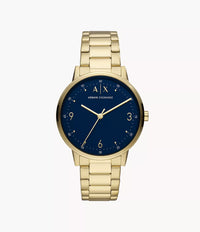 AX2749 Armani Exchange Three-Hand Gold-Tone Stainless Steel Watch