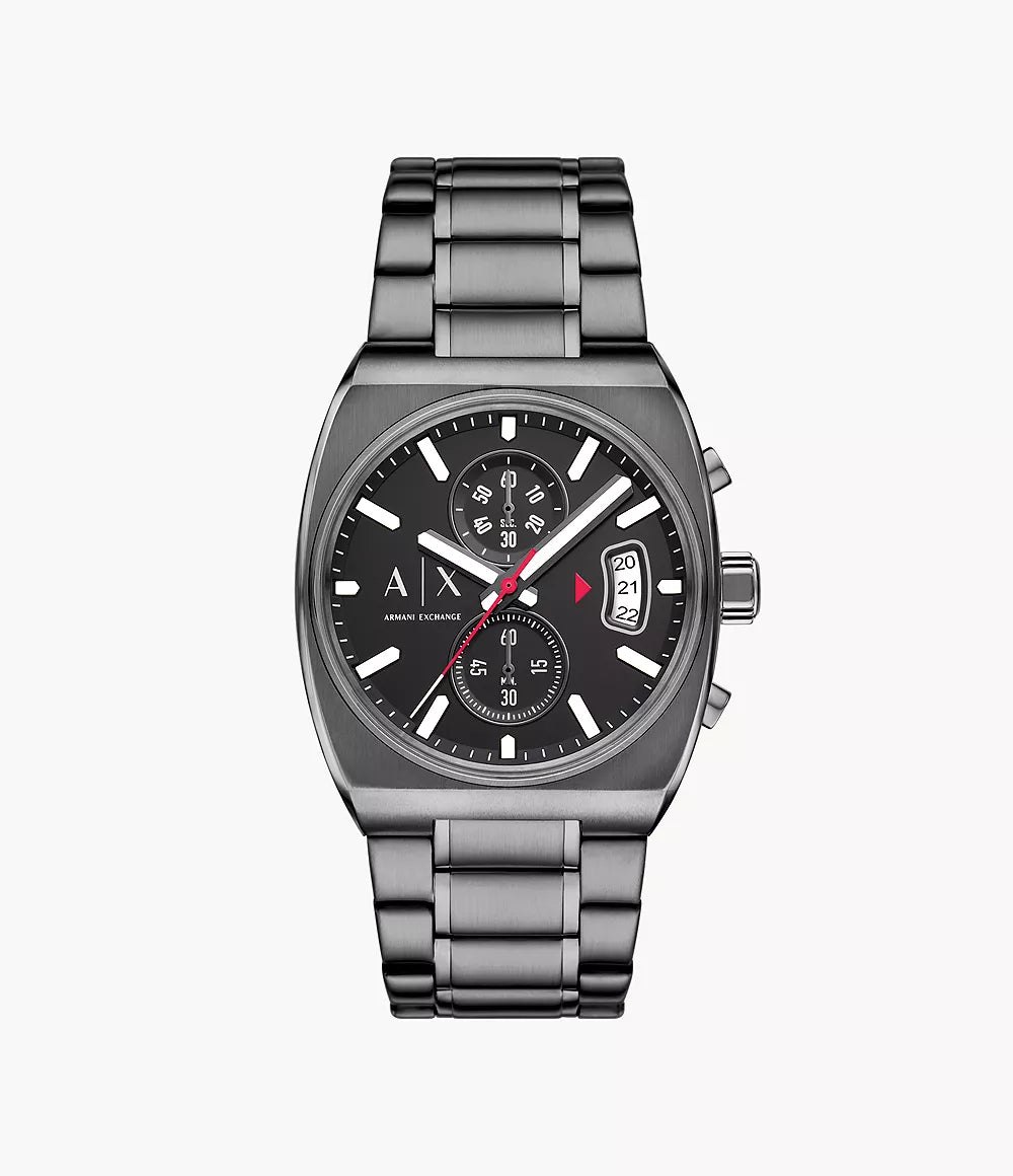 AX2823 Armani Exchange Chronograph Gunmetal Stainless Steel Watch