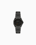 Three-Hand Black Stainless Steel Watch AX4621