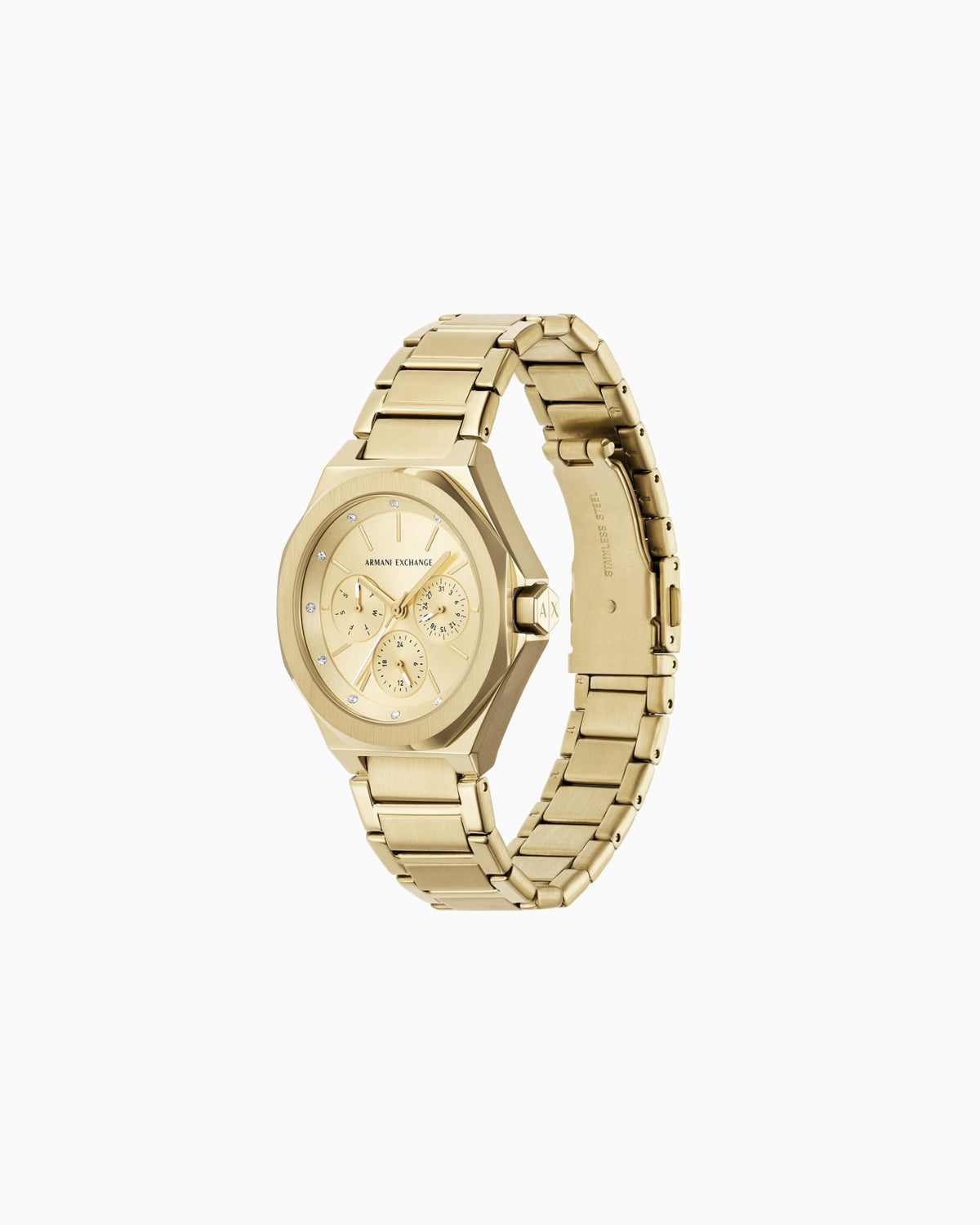 Armani Exchange Multifunction Gold Stainless Steel Watch AX4624