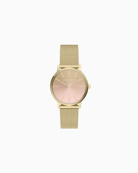Armani Exchange Round Pink Dial Watch AX5619